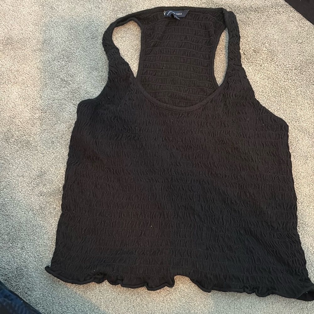 American eagle scrunchy tank top